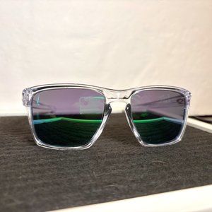 Oakley Silver XL Sunglasses - Polished Clear/Jade Iridium